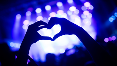 Hands Making Heart Sign Image of hands in heart shape